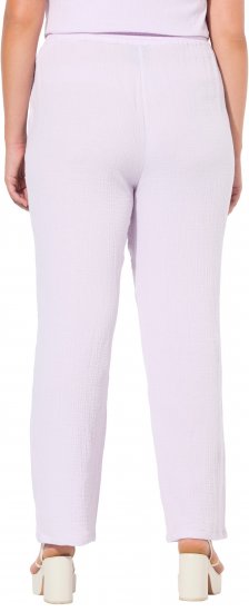 Ulla Popken Muslin Pull On Pants Purple - Női Farmer & Nadrágok Nagy Méretekben – Plus Size - 