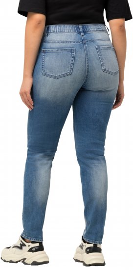 Ulla Popken Distressed Stretch Fit Sarah Jeans Blue - Női Farmer & Nadrágok Nagy Méretekben – Plus Size - 