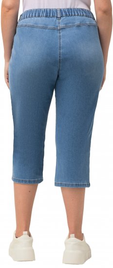 Ulla Popken Sienna Stretch Denim Capris Blue - Női Farmer & Nadrágok Nagy Méretekben – Plus Size - 