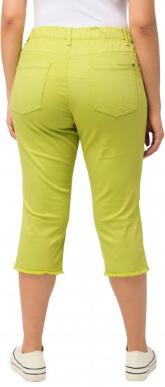 Ulla Popken Stretch Fit Raw Hem Capris Pistachio - Női Farmer & Nadrágok Nagy Méretekben – Plus Size - 