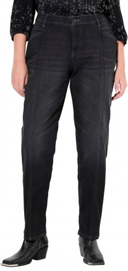 Ulla Popken Decorative Seam Boyfriend Jeans Dark Teal - Női Farmer & Nadrágok Nagy Méretekben – Plus Size - 