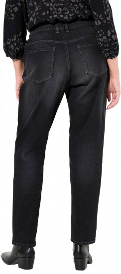 Ulla Popken Decorative Seam Boyfriend Jeans Dark Teal - Női Farmer & Nadrágok Nagy Méretekben – Plus Size - 