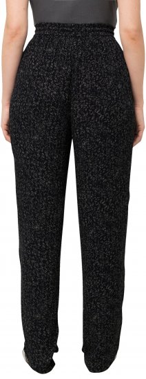 Ulla Popken Speckled Crepe Pull On Pants Black - Női Farmer & Nadrágok Nagy Méretekben – Plus Size - 