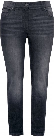 Ulla Popken Rhinestone Detail Stretch Fit Jeans Black - Női Farmer & Nadrágok Nagy Méretekben – Plus Size - 
