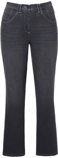 Ulla Popken Wide Leg Mandy Jeans Black - Női Farmer & Nadrágok Nagy Méretekben – Plus Size - 