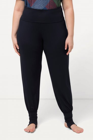 Ulla Popken Stirrup Yoga Pants Navy - Női Farmer & Nadrágok Nagy Méretekben – Plus Size - 