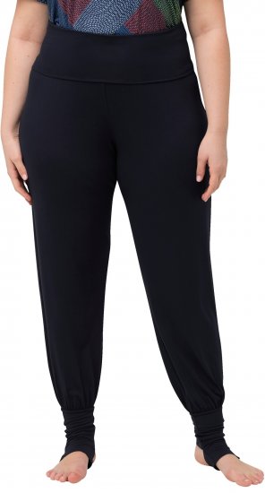 Ulla Popken Stirrup Yoga Pants Navy - Női Farmer & Nadrágok Nagy Méretekben – Plus Size - 