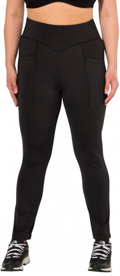 Ulla Popken Straight Leg Quick Drying Leggings Black - Női Farmer & Nadrágok Nagy Méretekben – Plus Size - 