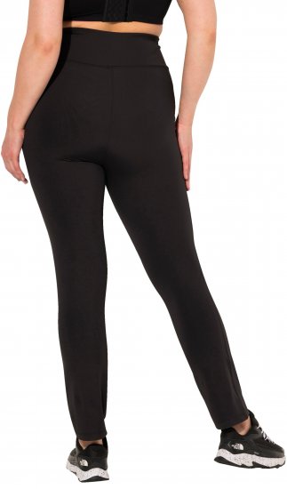 Ulla Popken Straight Leg Quick Drying Leggings Black - Női Farmer & Nadrágok Nagy Méretekben – Plus Size - 