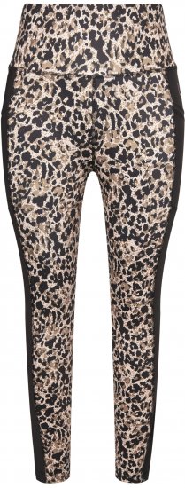 Ulla Popken Leopard Print Quick Drying Leggings Orange - Női Farmer & Nadrágok Nagy Méretekben – Plus Size - 