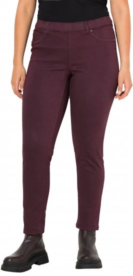 Ulla Popken Pull On Jeans Brown - Női Farmer & Nadrágok Nagy Méretekben – Plus Size - 
