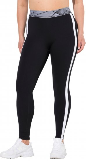 Ulla Popken High Waisted Leggings Black - Női Farmer & Nadrágok Nagy Méretekben – Plus Size - 