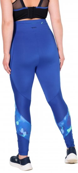 Ulla Popken Quick Dry Abstract Print Leggings Blue - Női Farmer & Nadrágok Nagy Méretekben – Plus Size - 