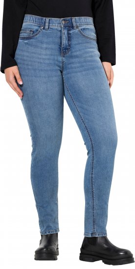 Ulla Popken Stretch Fit Slim Leg Jeans Blue - Női Farmer & Nadrágok Nagy Méretekben – Plus Size - 