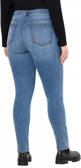 Ulla Popken Stretch Fit Slim Leg Jeans Blue - Női Farmer & Nadrágok Nagy Méretekben – Plus Size - 