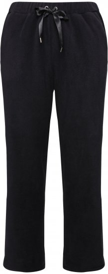 Ulla Popken Fleece Loungewear Pants Black - Női Farmer & Nadrágok Nagy Méretekben – Plus Size - 
