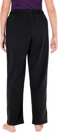 Ulla Popken Fleece Loungewear Pants Black - Női Farmer & Nadrágok Nagy Méretekben – Plus Size - 