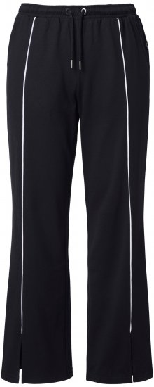 Ulla Popken Tracksuit Pants Black - Női Farmer & Nadrágok Nagy Méretekben – Plus Size - 