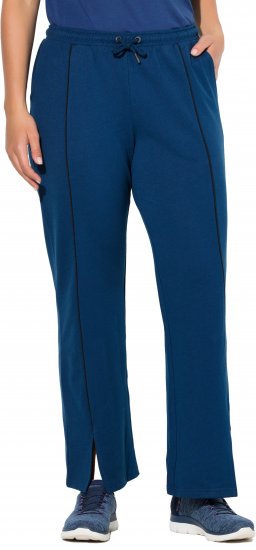 Ulla Popken Tracksuit Pants Blue - Női Farmer & Nadrágok Nagy Méretekben – Plus Size - 