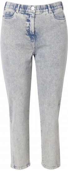 Ulla Popken Tapered Leg Mom Jeans Blue Denim - Női Farmer & Nadrágok Nagy Méretekben – Plus Size - 