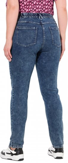 Ulla Popken Jersey Slim Leg Jeans Denim Blue - Női Farmer & Nadrágok Nagy Méretekben – Plus Size - 