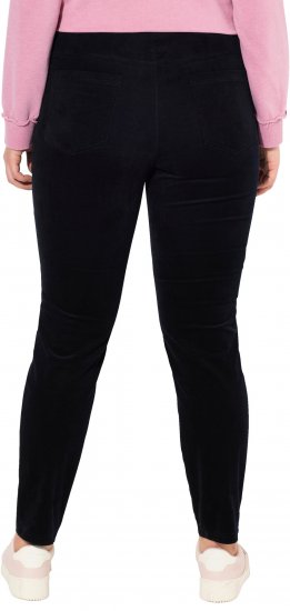 Ulla Popken Corduroy Leggings Navy - Női Farmer & Nadrágok Nagy Méretekben – Plus Size - 