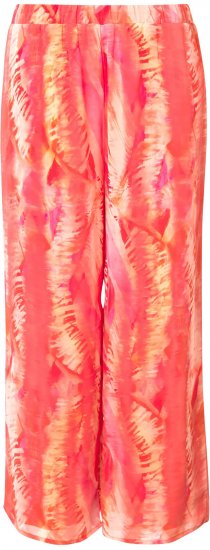 Ulla Popken Feather Batik Print Layered Chiffon Pants - Női Farmer & Nadrágok Nagy Méretekben – Plus Size - 
