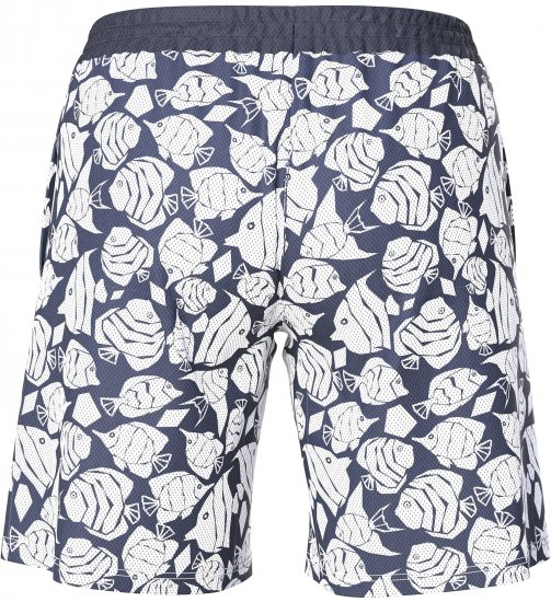 Ulla Popken Angelfish Mesh Shorts Blue - Női Farmer & Nadrágok Nagy Méretekben – Plus Size - 