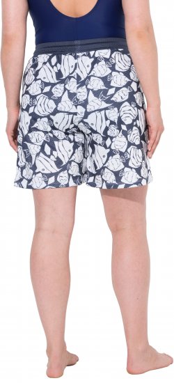 Ulla Popken Angelfish Mesh Shorts Blue - Női Farmer & Nadrágok Nagy Méretekben – Plus Size - 