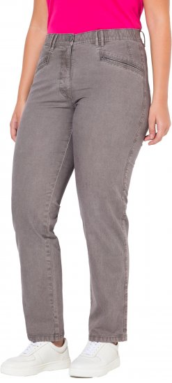 Ulla Popken Tapered Leg Mony Pants Black - Női Farmer & Nadrágok Nagy Méretekben – Plus Size - 