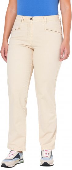 Ulla Popken Tapered Leg Mony Pants Dark Putty - Női Farmer & Nadrágok Nagy Méretekben – Plus Size - 