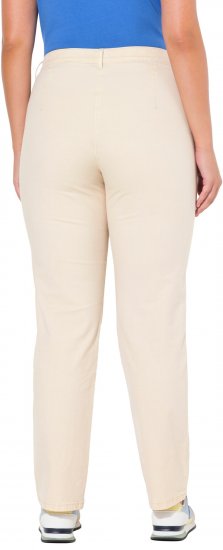 Ulla Popken Tapered Leg Mony Pants Dark Putty - Női Farmer & Nadrágok Nagy Méretekben – Plus Size - 