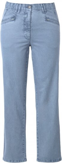 Ulla Popken Tapered Leg Mony Pants Atlantic Blue - Női Farmer & Nadrágok Nagy Méretekben – Plus Size - 