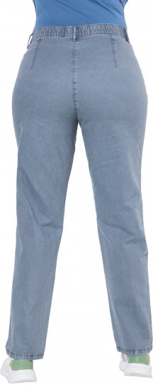 Ulla Popken Tapered Leg Mony Pants Atlantic Blue - Női Farmer & Nadrágok Nagy Méretekben – Plus Size - 