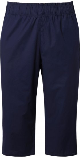 Ulla Popken Stretch Fit Paper Bag Culottes Navy - Női Farmer & Nadrágok Nagy Méretekben – Plus Size - 