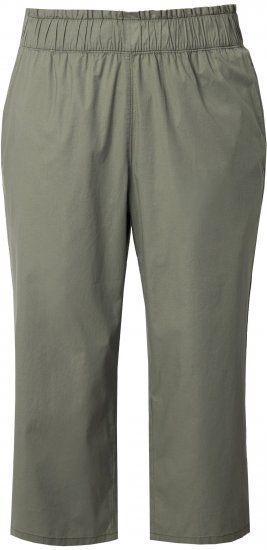 Ulla Popken Stretch Fit Paper Bag Culottes Green - Női Farmer & Nadrágok Nagy Méretekben – Plus Size - 