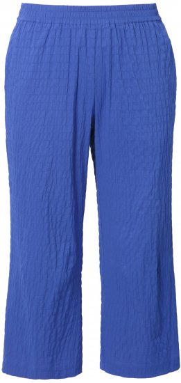 Ulla Popken Textured Elastic Waist Cropped Pants Opal Green - Női Farmer & Nadrágok Nagy Méretekben – Plus Size - 