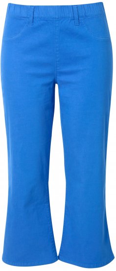 Ulla Popken Wide Leg Twill Mary Fit Culottes Deep Aqua - Női Farmer & Nadrágok Nagy Méretekben – Plus Size - 