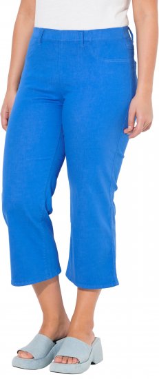 Ulla Popken Wide Leg Twill Mary Fit Culottes Deep Aqua - Női Farmer & Nadrágok Nagy Méretekben – Plus Size - 