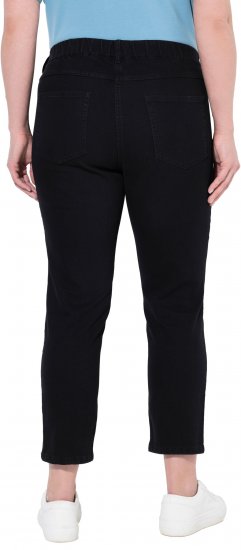 Ulla Popken Cropped Jeggings Black - Női Farmer & Nadrágok Nagy Méretekben – Plus Size - 