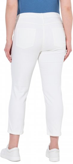Ulla Popken Cropped Jeggings Snow White - Női Farmer & Nadrágok Nagy Méretekben – Plus Size - 