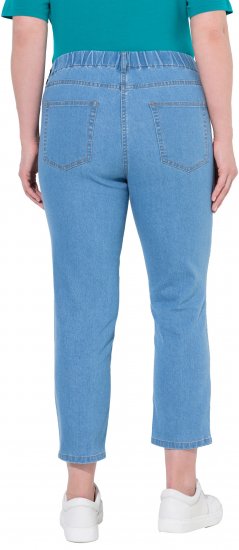 Ulla Popken Cropped Jeggings Light Blue Denim - Női Farmer & Nadrágok Nagy Méretekben – Plus Size - 