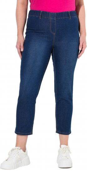 Ulla Popken Cropped Jeggings Blue Denim - Női Farmer & Nadrágok Nagy Méretekben – Plus Size - 