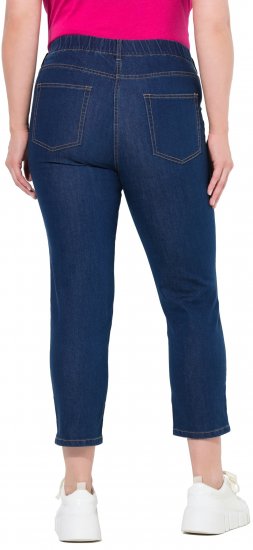 Ulla Popken Cropped Jeggings Blue Denim - Női Farmer & Nadrágok Nagy Méretekben – Plus Size - 