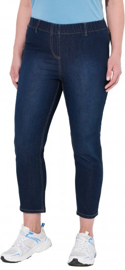 Ulla Popken Cropped Jeggings Denim Blue - Női Farmer & Nadrágok Nagy Méretekben – Plus Size - 
