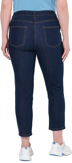 Ulla Popken Cropped Jeggings Denim Blue - Női Farmer & Nadrágok Nagy Méretekben – Plus Size - 