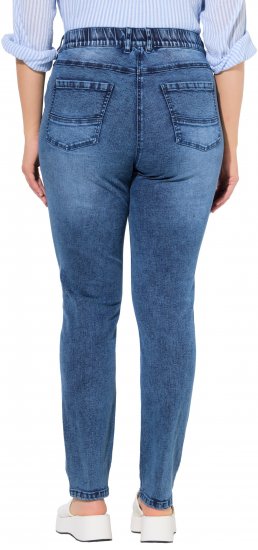 Ulla Popken Vintage Wash Stretch Fit Jeans Blue Denim - Női Farmer & Nadrágok Nagy Méretekben – Plus Size - 