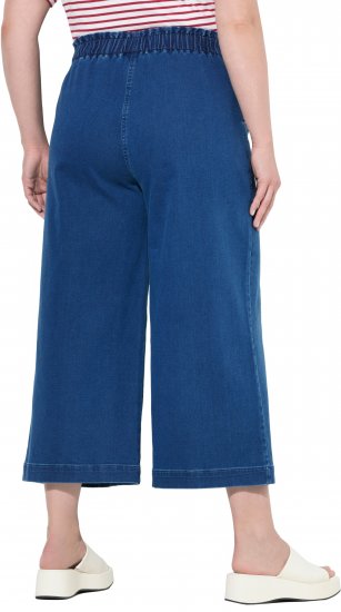 Ulla Popken Denim Culottes Blue - Női Farmer & Nadrágok Nagy Méretekben – Plus Size - 