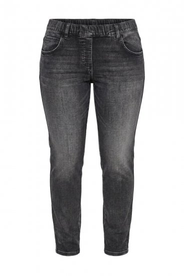 Ulla Popken Vintage Wash Jeggings Black - Leggings - Leggings nagy méretben