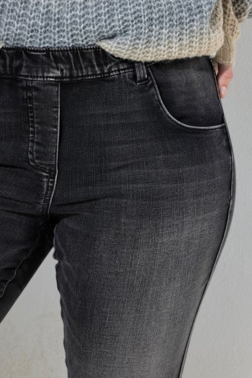 Ulla Popken Vintage Wash Jeggings Black - Leggings - Leggings nagy méretben